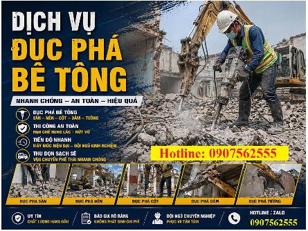 ĐẬP PHÁ BÊ TÔNG - PHÁ DỠ CÔNG TRÌNH Ở ĐÀ NẴNG
