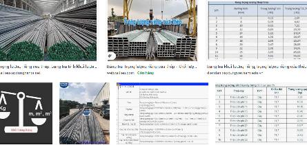XEM BẢNG TRA TRỌNG LƯỢNG TÔN VÀ CÁC LOẠI SẮT HÌNH H U I C Z